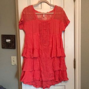 FREE PEOPLE Size Small Coral Dress